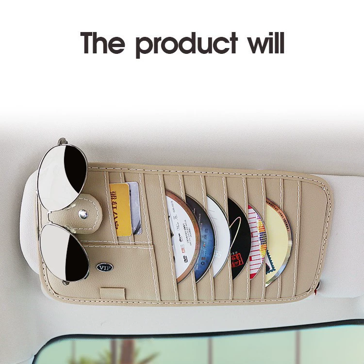 Трансграничный взрыв многофункциональный CD-козырек кожаный держатель для хранения CD-ROM Автомобильный защитный чехол для хранения