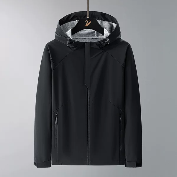 2025 New Outdoor Casual Couple Fashion Soft Shell Business Men's Hooded Mountaineering Jacket Sports Jacket