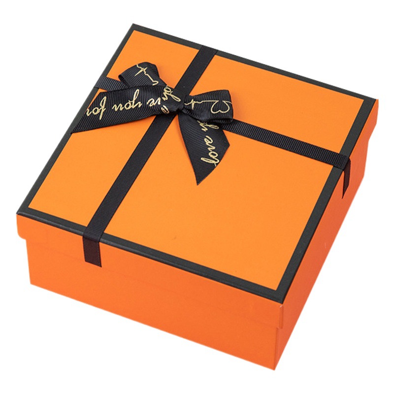 Caja de regalo de lápiz labial naranja caja de embalaje de cosméticos caja de regalo de tapa de aceite esencial de perfume caja de regalo Qixi image 1