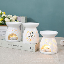 陶瓷香薰炉香薰灯创意镂空蜡烛精油炉家居工艺品多款现货厂家直销