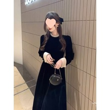�ձ����ɫ˿������ȹ�ﶬ����Ůװ��Ƹо���������ݳ�ȹ8309
