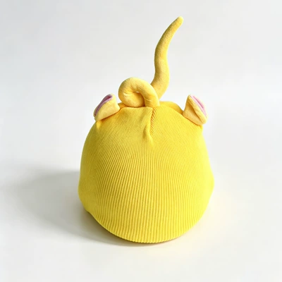 Ski helmet cover, knitted soft Motosiklet dəbilqələri - teletubbies-yellow