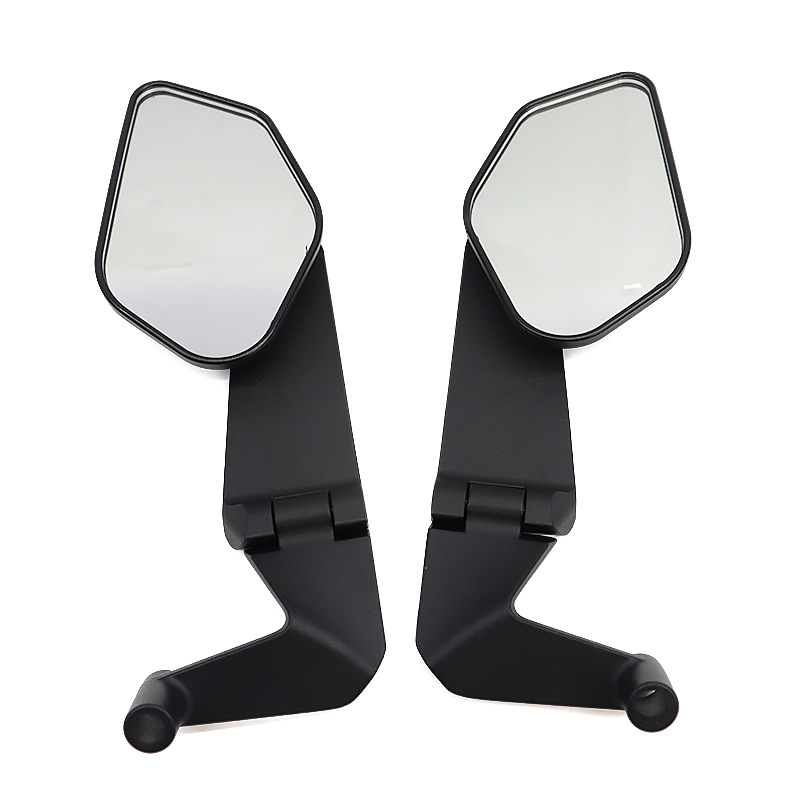 New Folding Motorcycle Rearview Mirror Modified Universal Flip-Up Wide-View Electric Vehicle Reflector Anti-Glare Mirror