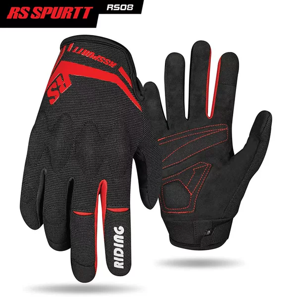 Motorcycle gloves all-finger men's and women's spring and summer motorcycle racing anti-fall mesh breathable riding rider equipment protective gear