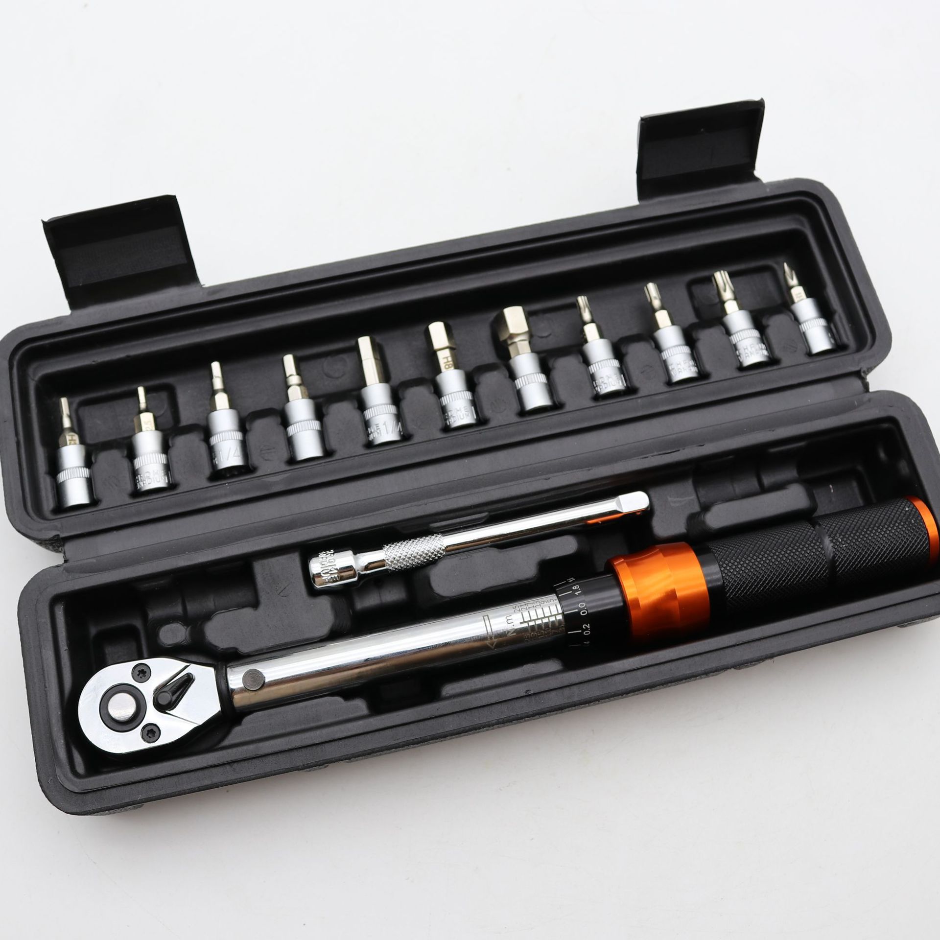 Llave de torque preestablecida llave de torque multifuncional llave de torque cromado 45 # mango de acero Escala de grabación en relieve