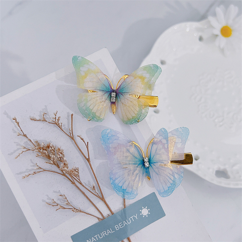 Metal Material Butterfly Pattern Women's Sweet Butterfly Metal Hair Clip