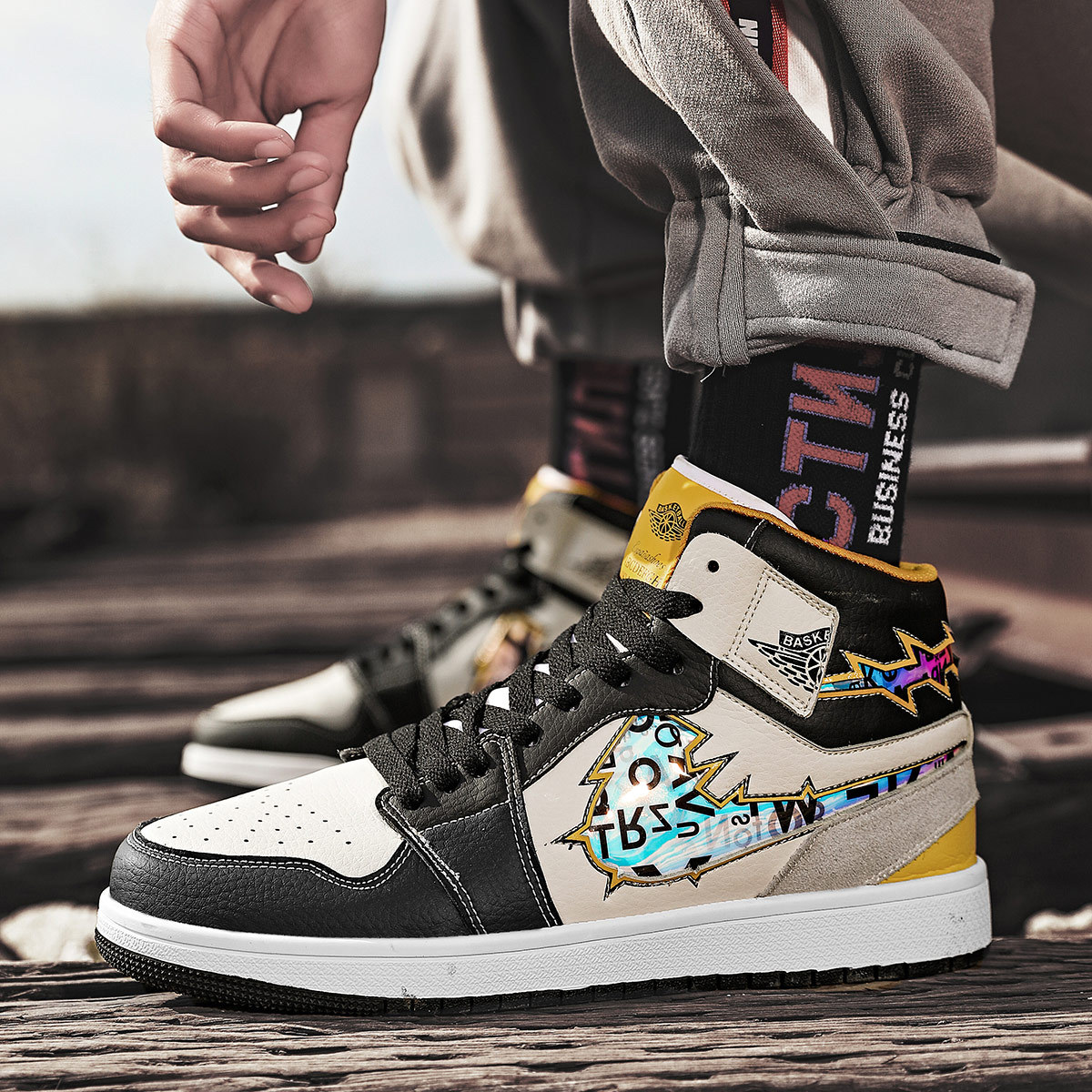 Herren-Tennisschuhe, Turnschuhe, Mesh-Gummisohle, leichte, stoßdämpfende Schuhe, Turnschuhe_voghion.com