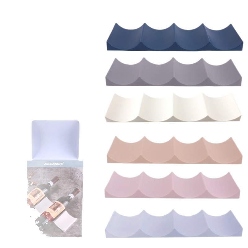 Estante de almacenamiento de vino caja de color Pantalla de escritorio estante de almacenamiento de bebidas para el hogar en stock estante de almacenamiento de refrigerador de vino al por mayor