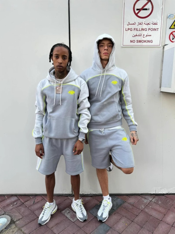 Synaworld Sweatshirt Shorts Suit European and American Star Cench Same Style Fleece-Lined Hip-Hop Street Rap Hoodie