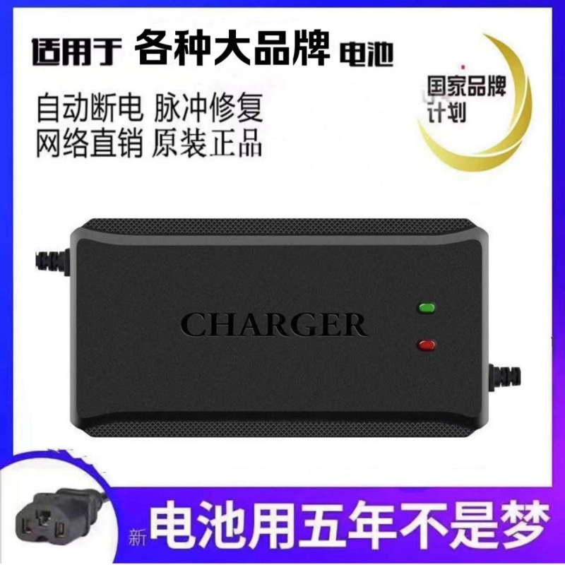 超威天能电动车电瓶充电器48V60V72V96V20AH两轮三轮车通用