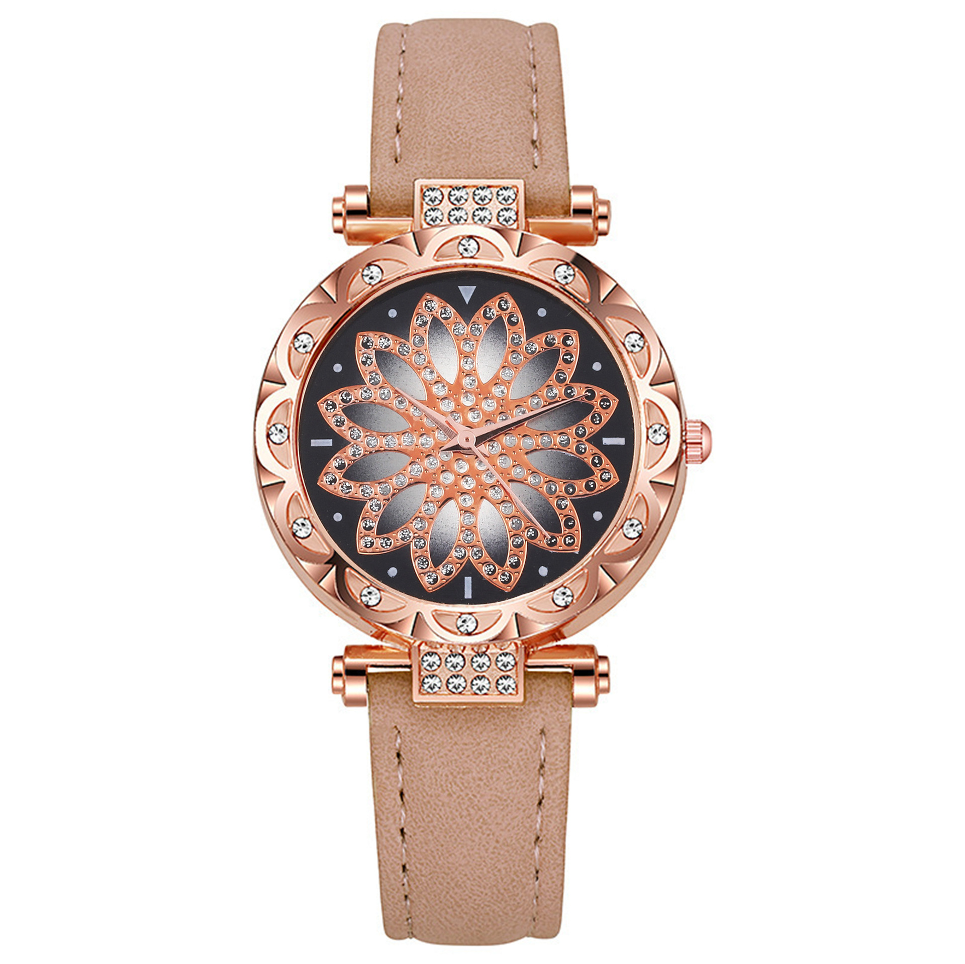 Relojes de fábrica al por mayor, relojes de mujer, relojes de mujer con diamantes, correa de cuero esmerilado informal, relojes de cuarzo, relojes de mujer⌚Niños