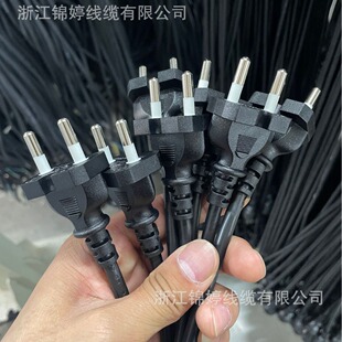 韓國KC二芯工具插頭電源線6A 16A韓規發熱取暖器小家電專用電源線