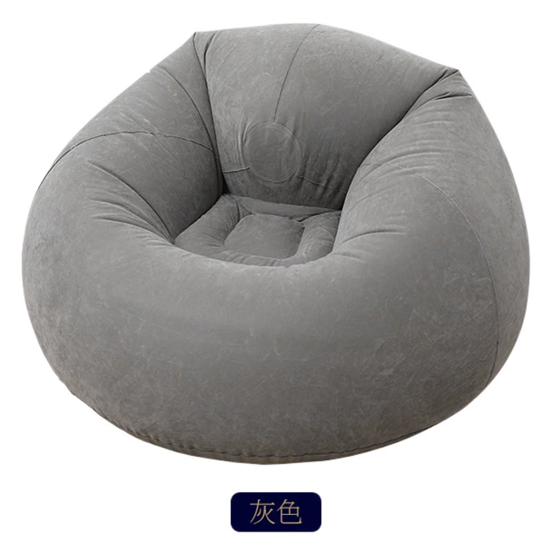 Надувной ленивый диван Открытый диван для обеденного перерыва Флокирующее спальное место Туристическое кресло Открытый Кемпинг Портативный одноместный диван