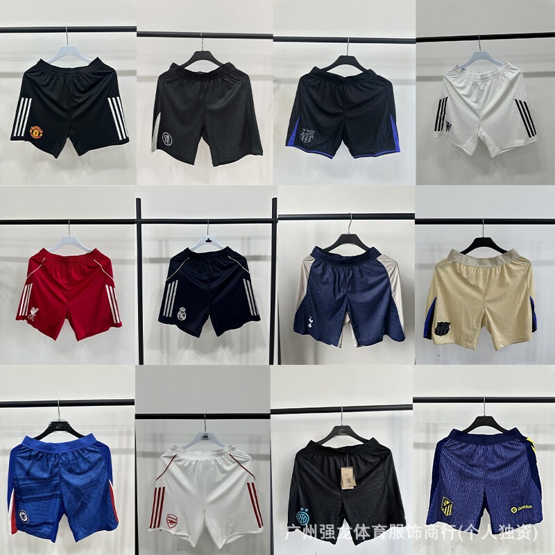 2526 Football Uniform Player Version Shorts Season Real Madrid Arsenal Chelsea Paris New Style Shorts Cross-Border Soccer Shorts