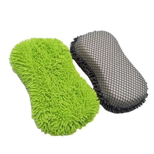Large Coral Car Sponge Block, Chenille Car Wash Sponge Glove, Sponge Brush, Cleaning Supplies Tools