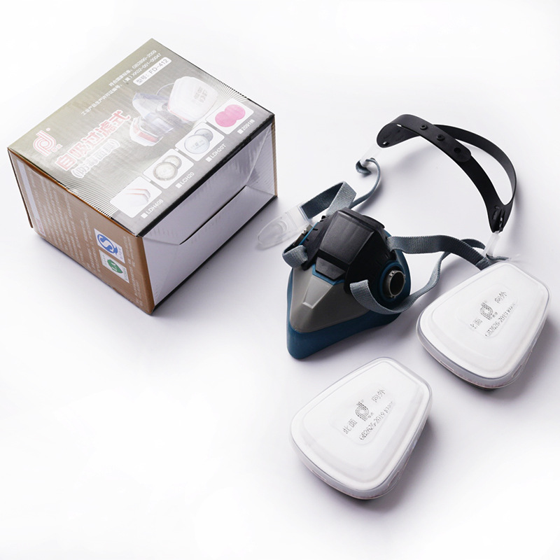 批发普达412面具面罩防尘化工喷漆农药防护面罩橡胶6200防毒面具