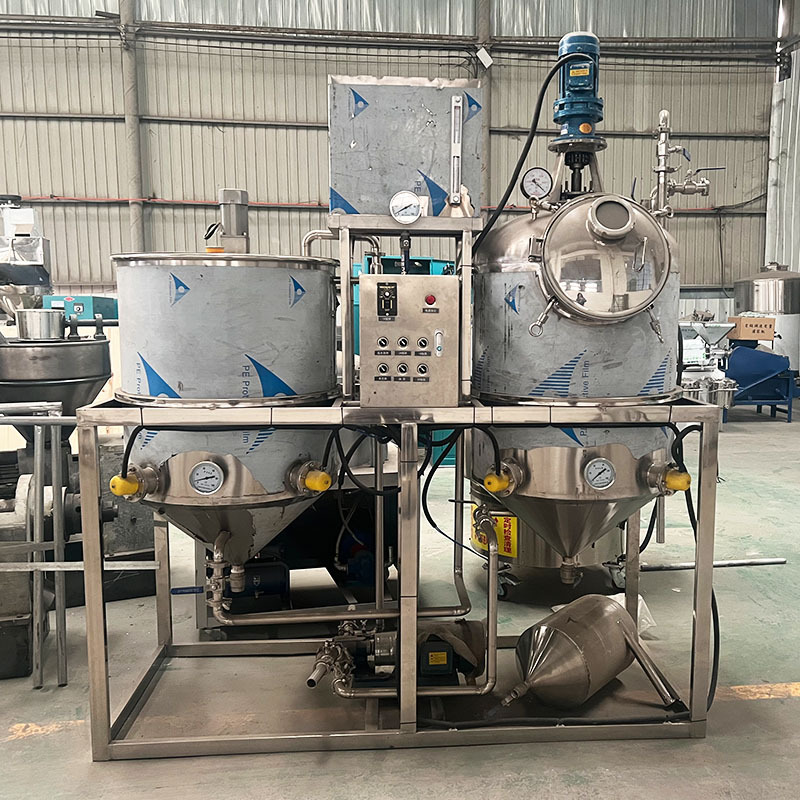 菜籽油水化脱磷机 脱磷脱胶脱水脱色精炼机 小型油坊花生油炼油机