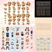 【新款】美甲模具蕾丝小熊蝴蝶结星星字母穿戴甲模具可爱硅胶模具