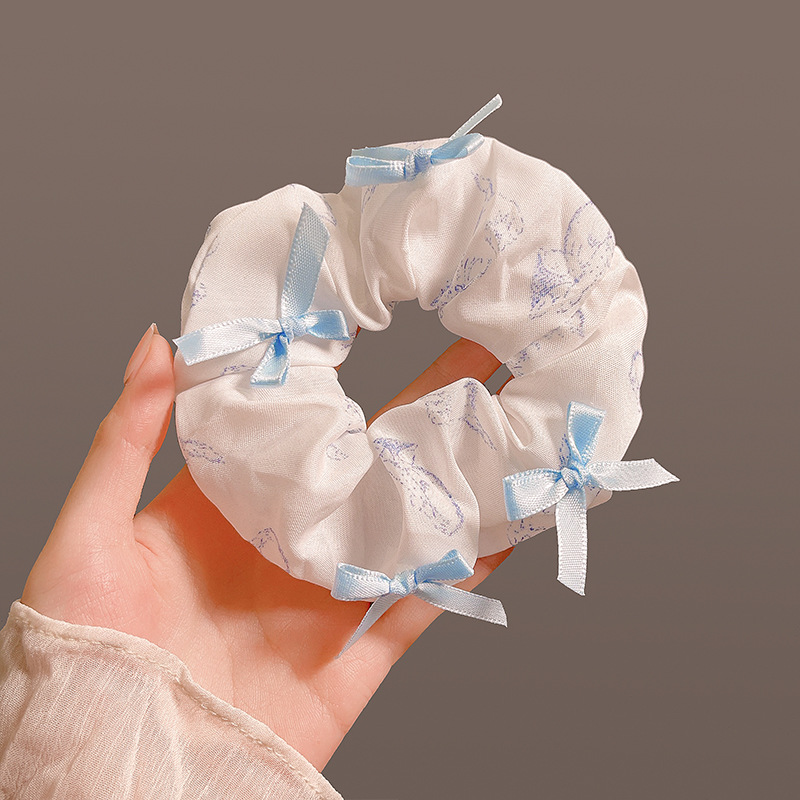 흰색 원형 새끼 고양이 패턴 [활 포함]