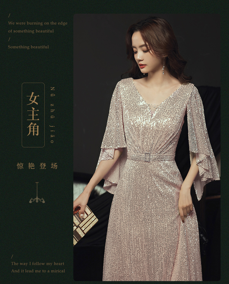 D8930 1350K VÁY ĐẦM LIỀN THÂN DỰ TIỆC NỮ SUCTSI MÙA XUÂN THU ĐÔNG THỜI TRANG NỮ G04 SẢN PHẨM MỚI