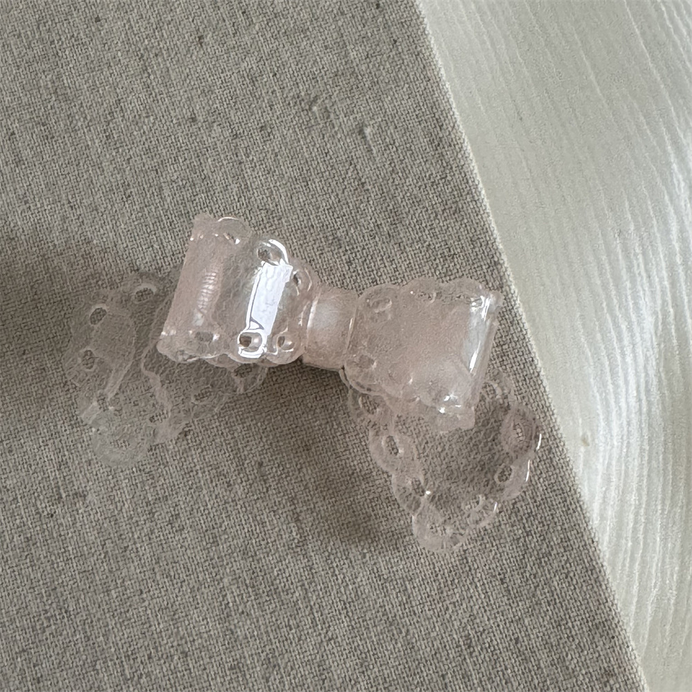 Design Sense Lace Pattern Bow Duckbill Clip All-match Distinctive Hairpin Hairband Bangs Clip Side Clip Hair Accessories_voghion.com