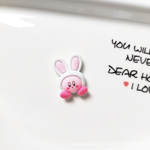 Kirby doll resin diy cream glue accessories mobile phone case accessories water cup stationery shoe buckle patch