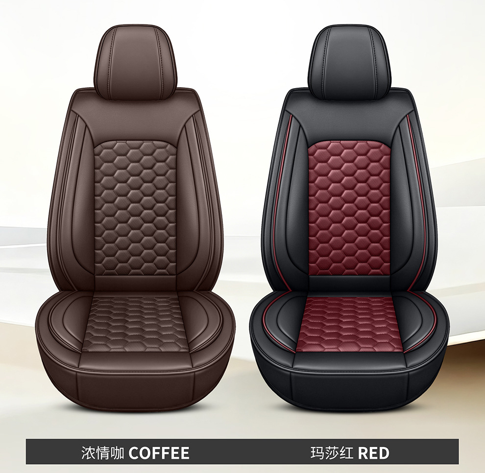2026 New Model Car Seat Covers Wholesale, Universal for All Seasons, Five-Seater, Durable Leather, Breathable, Non-Slip, Amazon New Product Seat Cushions