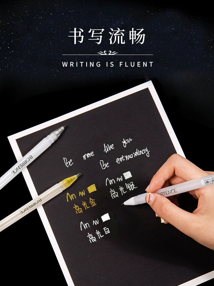 Highlighter, art white golden brush