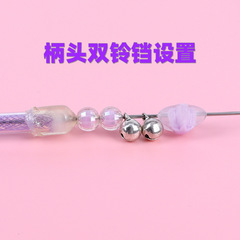 新款可替換頭多彩絨球鈴鐺逗貓棒逗貓繩貓咪玩具寵物用品廠家直銷
