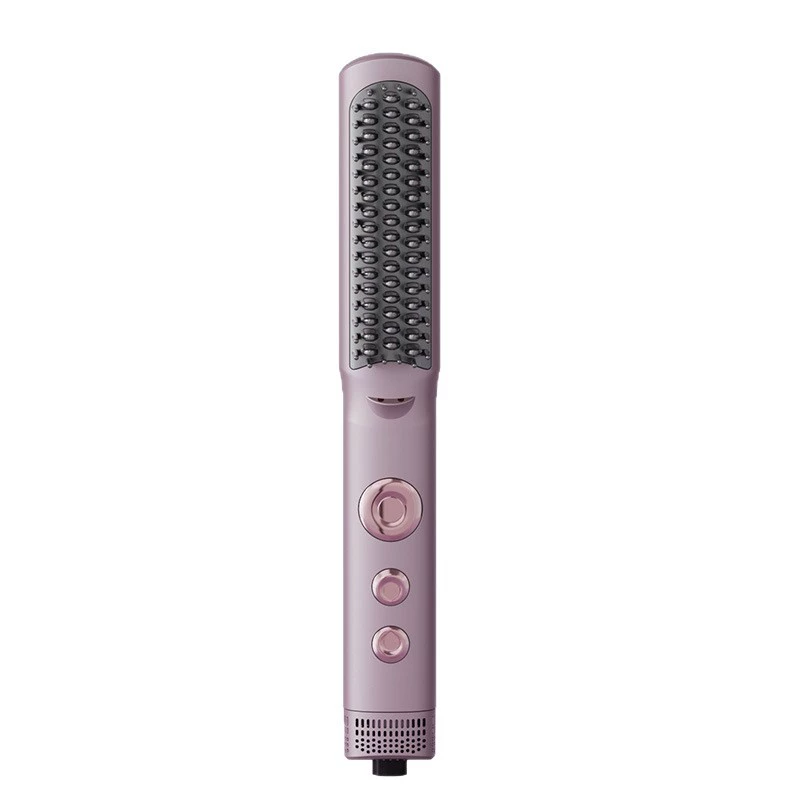 Расческа-выпрямитель с холодным воздухом, отрицательные ионы, для ухода за волосами, термозащитная расческа с двумя отверстиями, не повреждает волосы при высоких температурах