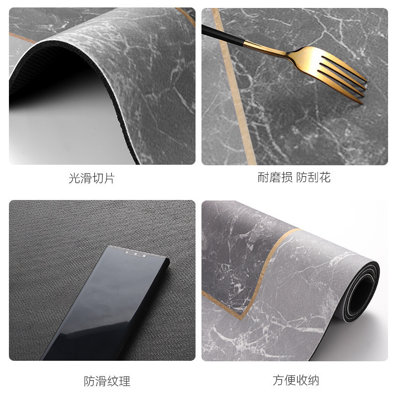 跨境美式厨房地垫硅藻泥家用吸水吸油防滑可擦洗脚垫子耐脏易打理|undefined