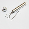 304 stainless steel toothpick portable portable oral tool clearance removal dental calculus probe hook needle care