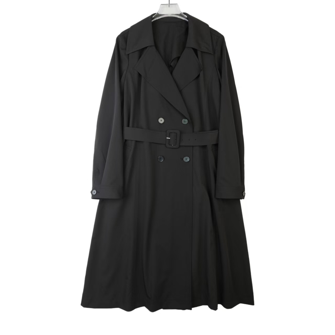 Xdf946 New Fashionable Korean Style Women's Lapel Mid-Length Windbreaker Jacket Slimming Look and Elegant Women's Clothing