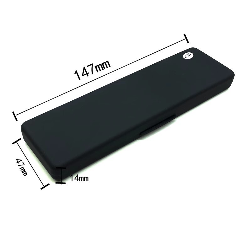 Thin glasses case presbyopic glasses box Black snap-on punch-in plastic material clip glasses box storage box