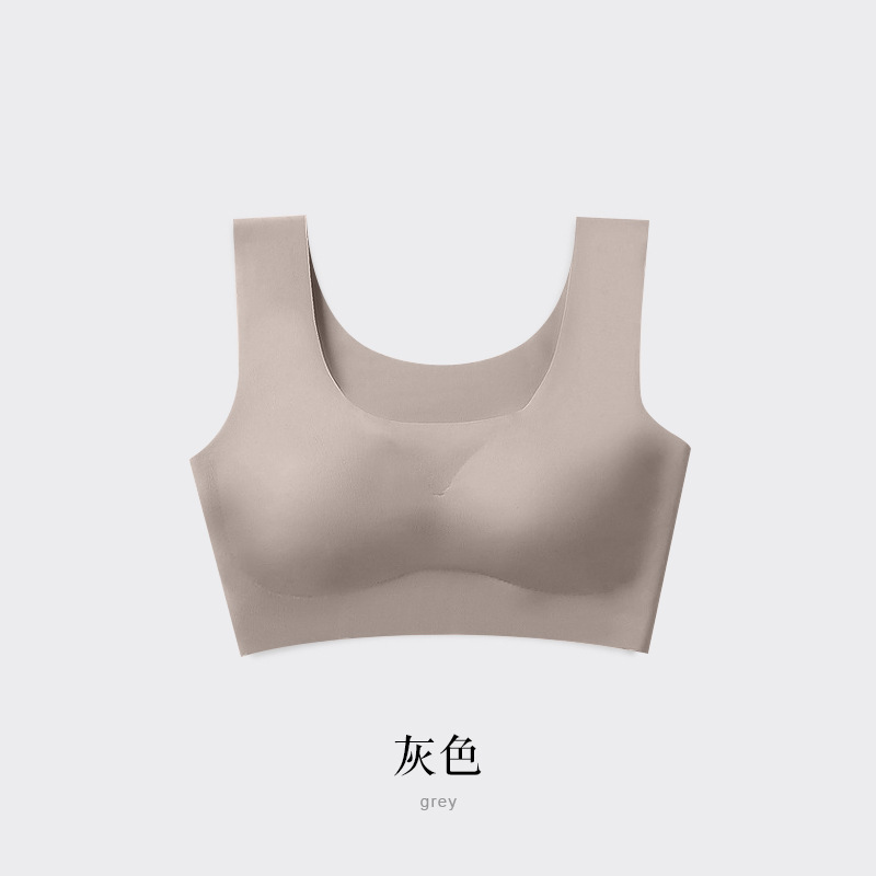 ブラジャー ワンピース シームレス 下着 女性用 薄型 大きい胸 小さい レディース プッシュアップ ヌード感 無拘束 大きいサイズ ブラジャー|undefined