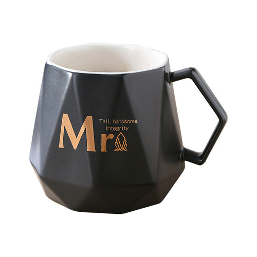 Mark cup gift set ceramic coffee cup wedding souvenir high-end business wedding gift cup logo 