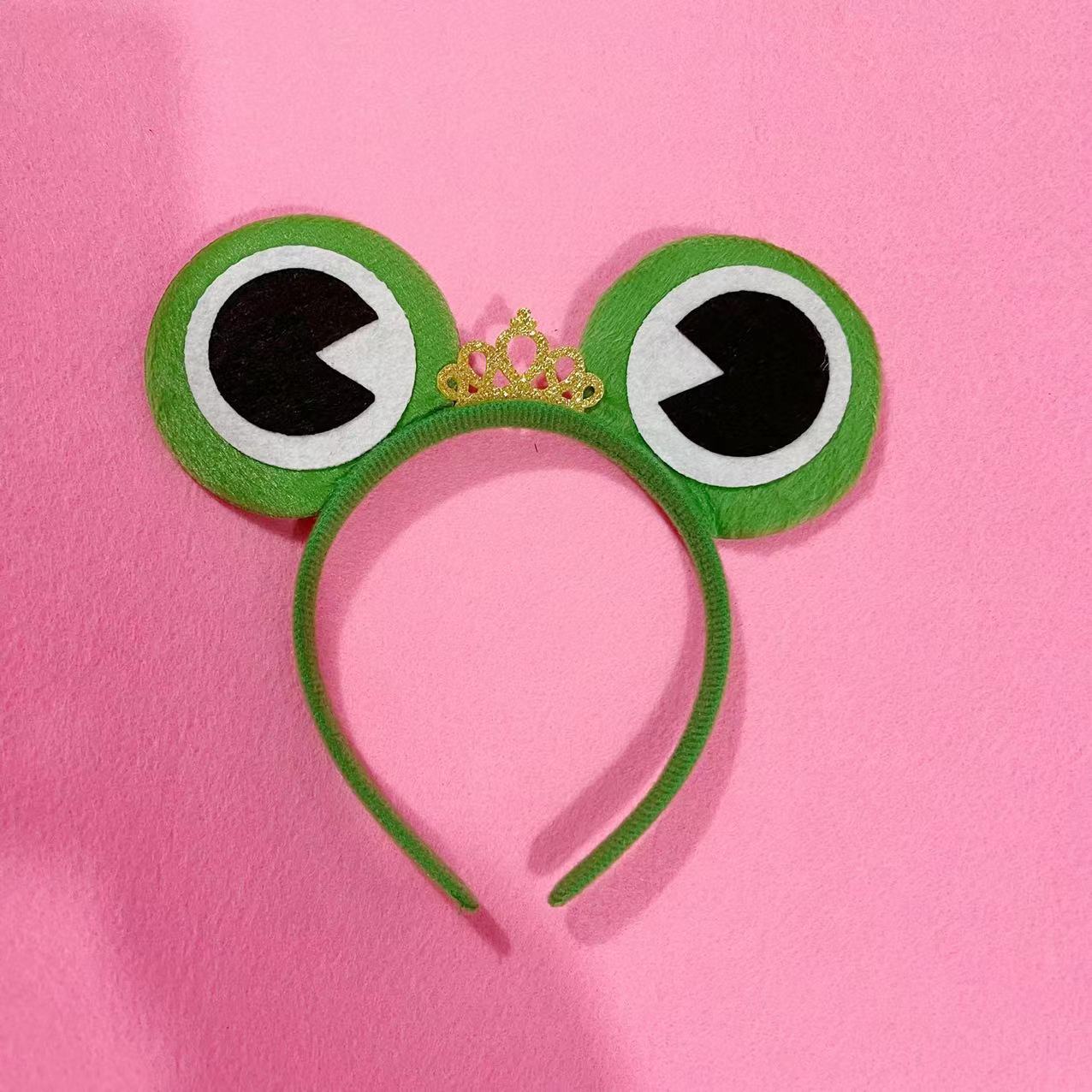 Diadema de rana para niños, accesorio para actuaciones escolares/padres-hijos, para el Día del Niño