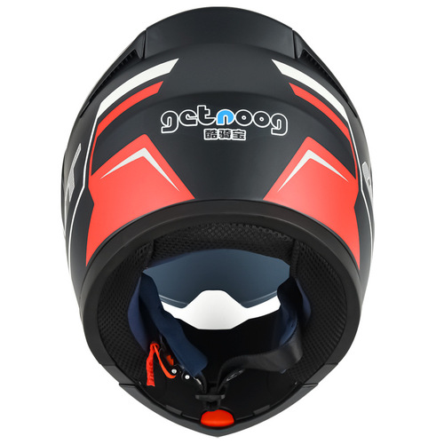 Coolqibao dual-lens motorcycle helmet, electric motorcycle Bluetooth helmet, long battery life, 3C certified full-face helmet