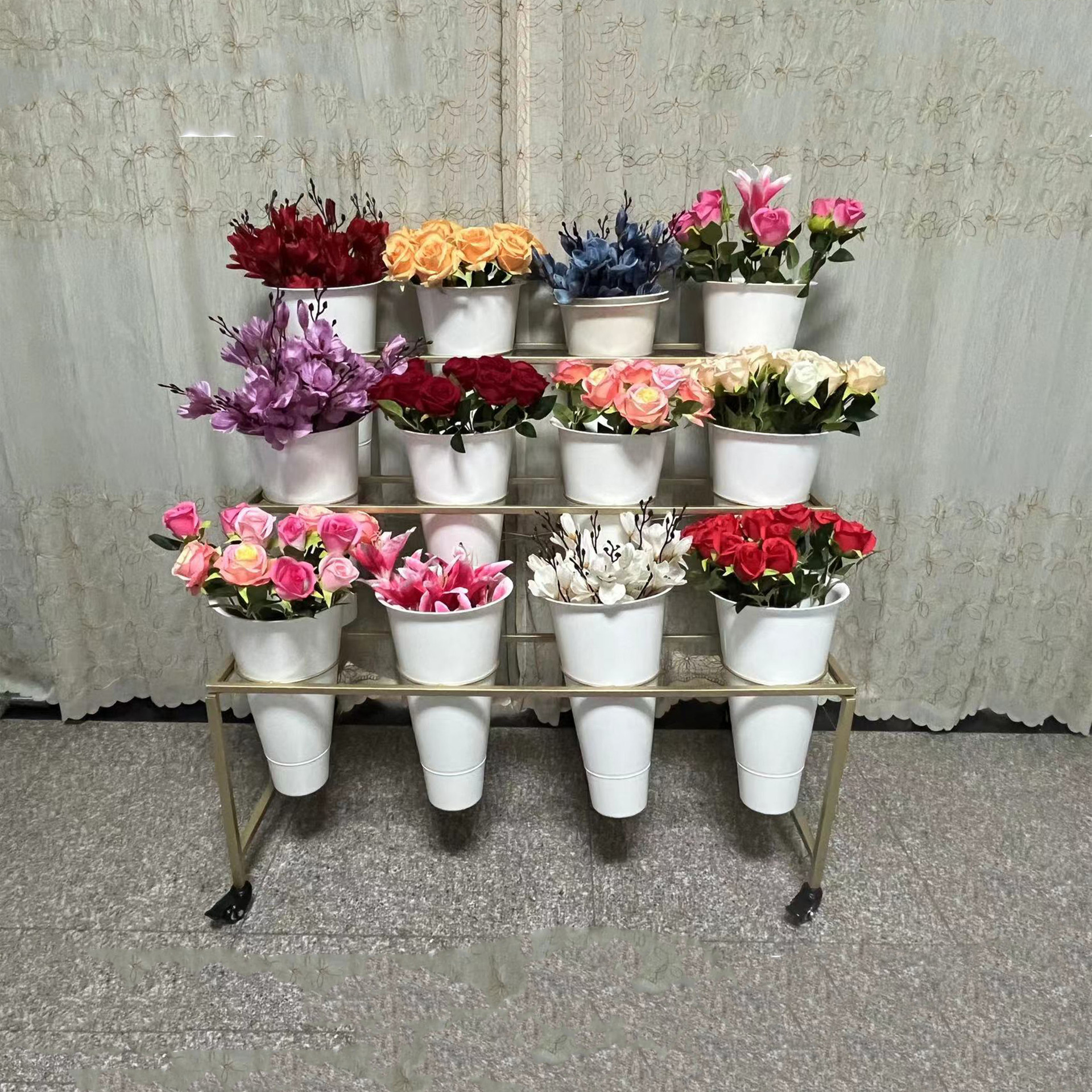 Multi-Tier Outdoor Shelf Rack