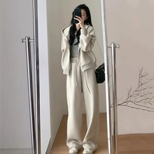 时尚运动套装女春秋季学生韩版宽松显瘦时尚卫衣休闲跑步两件套潮