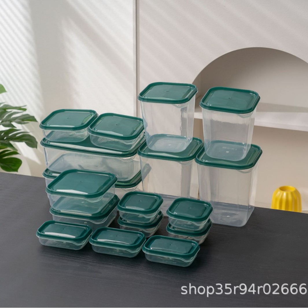 Nuevos alimentos caseros, frutas, caja de almacenamiento, caja de plástico, caja de acabado, 17 juegos de caja de almacenamiento, caja de almacenamiento