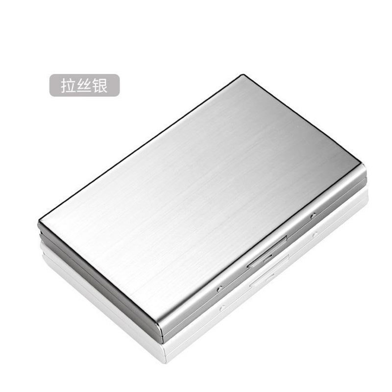 便携防盗刷防消磁金属卡包男女士简约小巧屏蔽rfid卡套不锈钢卡包|undefined