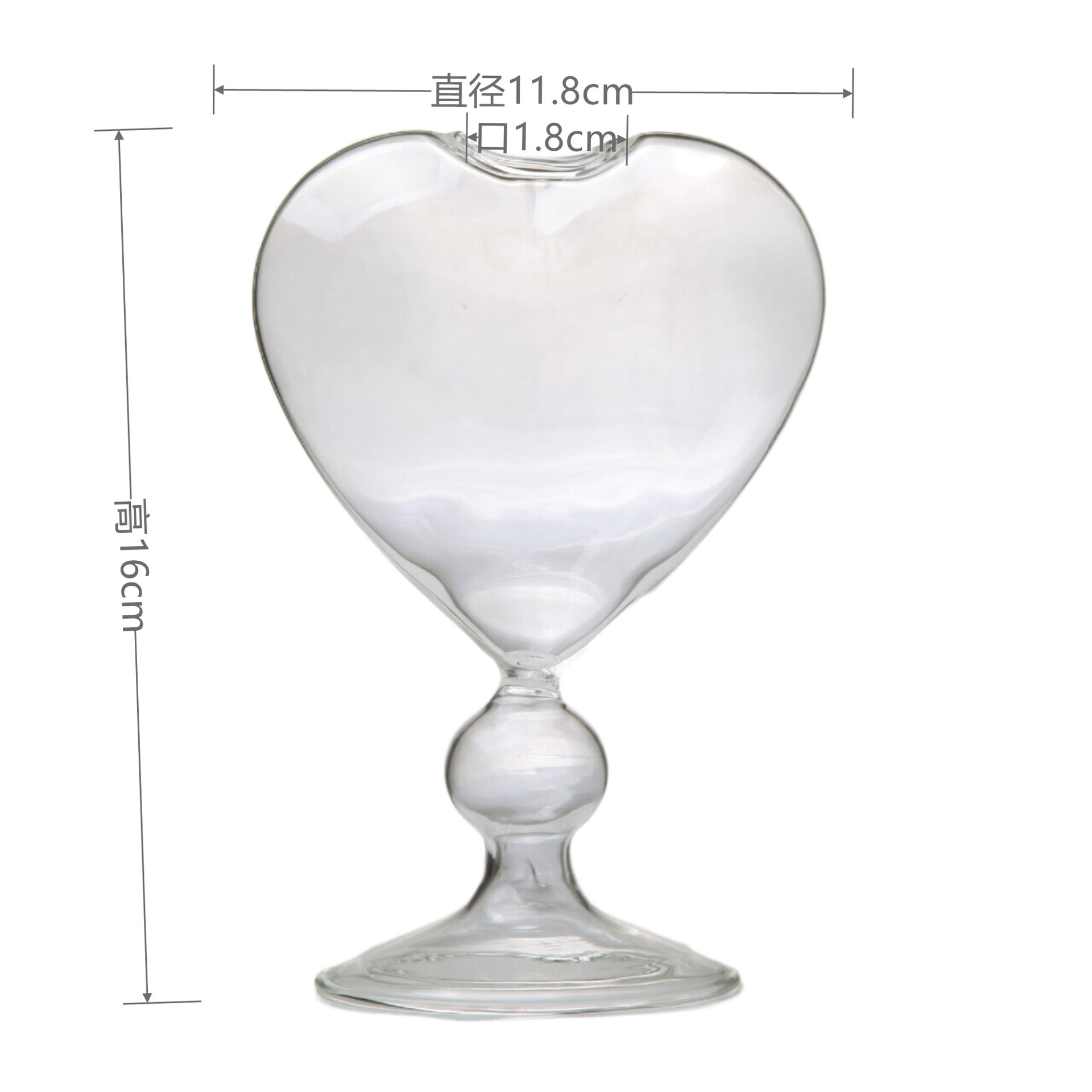 Creative glass products are handmade transparent love glass red wine…