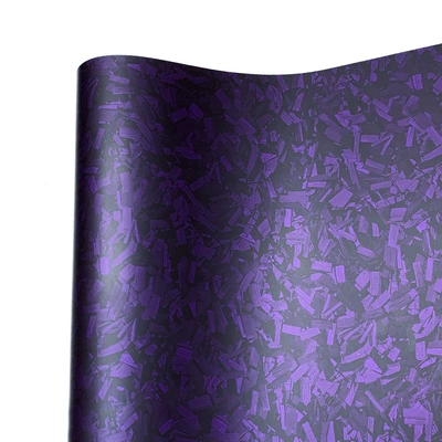 Body sticker — Pet Forged Carbon Fiber Car - pet-matte-flower-carbon-purple-30cm30cm