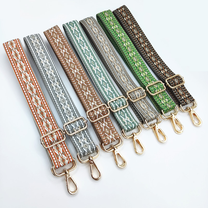 Polyester Cotton Argyle Bag Strap display picture 2