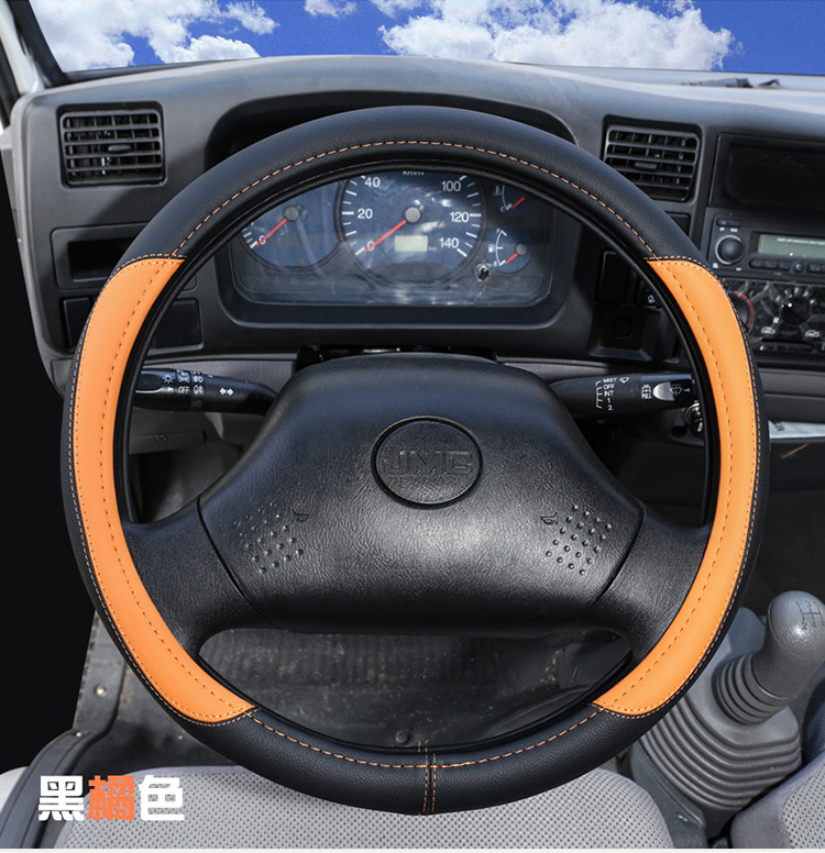 Crane steering wheel cover 40 42 45 47cm crane truck bus bus handle cover four seasons leather