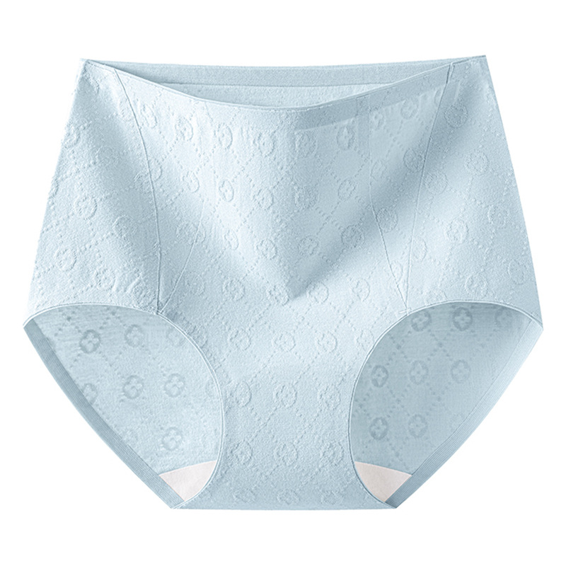 Algodón sin costuras 7A entrepierna antibacteriana 2024 nuevo estilo algodón de gran tamaño cintura alta vientre niña ropa interior de algodón