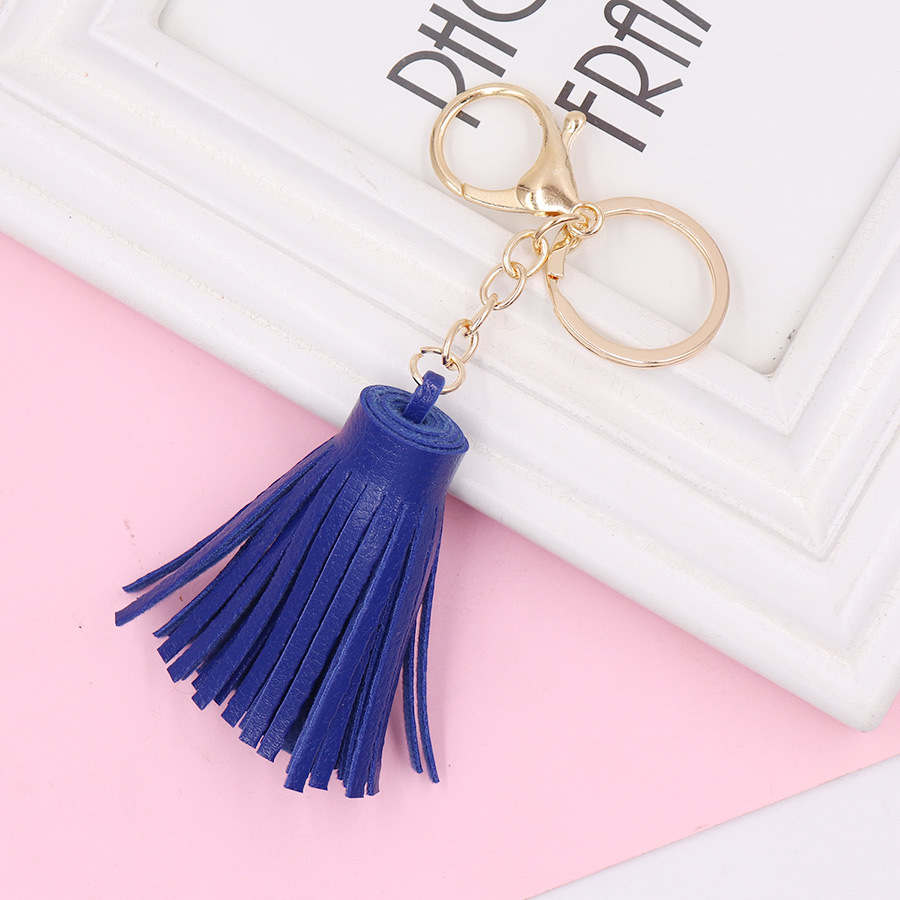 5cm cuero borla llavero moda pu cuero bolsa equipaje colgante Ropa Accesorios accesorios de cuero al por mayor