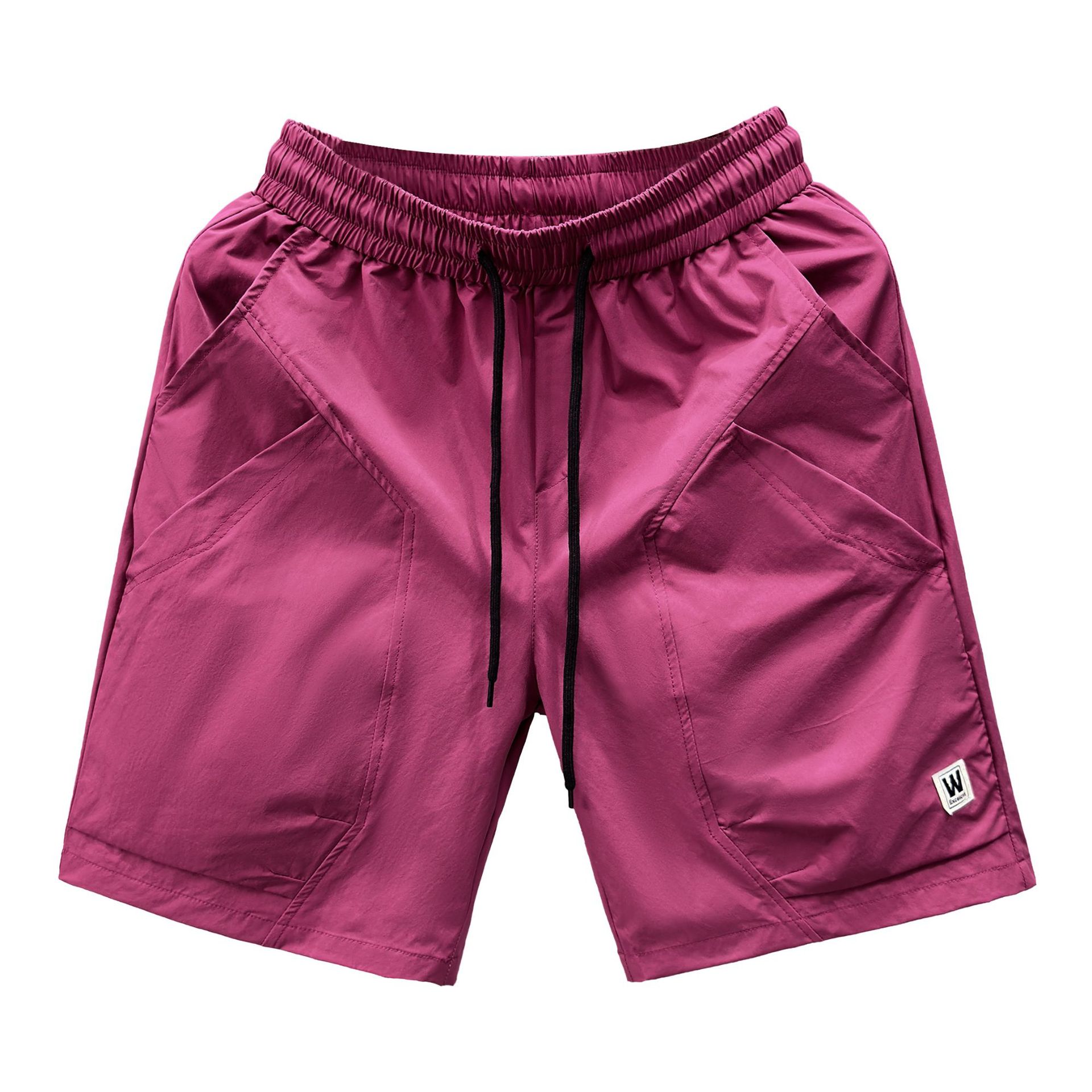 Lightweight Men's 5-Inch Inseam Quick-Dry Sports Shorts With Geometric Print For Running Gym Beach Vacation_viptrois.com