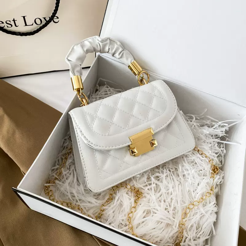 女包流行ins女士包包2023经典韩版时尚网红手提小方包链条斜挎包